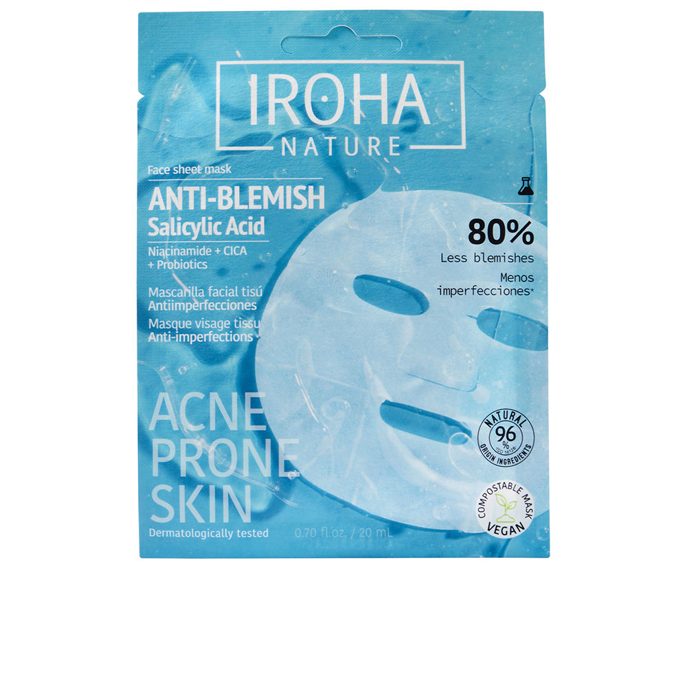 Máscara facial anti-manchas em tecido ANTI-BLEMISH 1ud