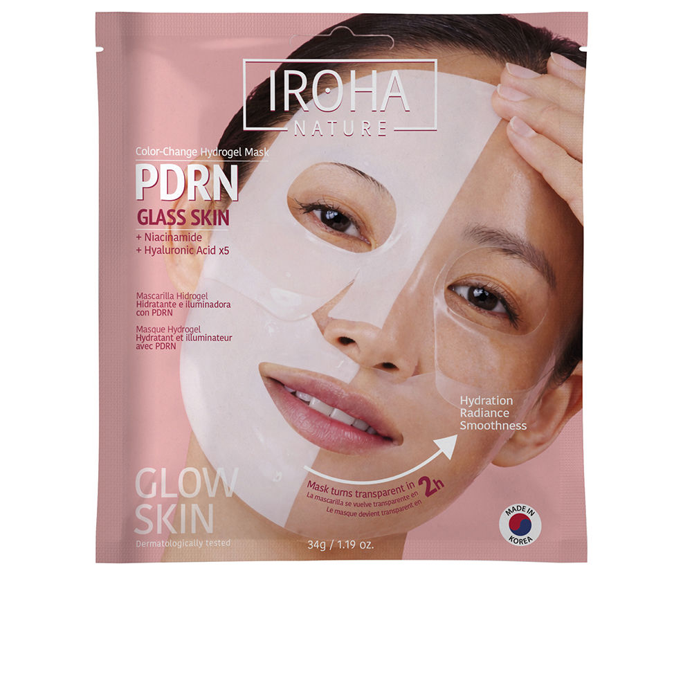 Máscara de hidrogel PDRN GLASS SKIN com mudança de cor, 1 unidade.
