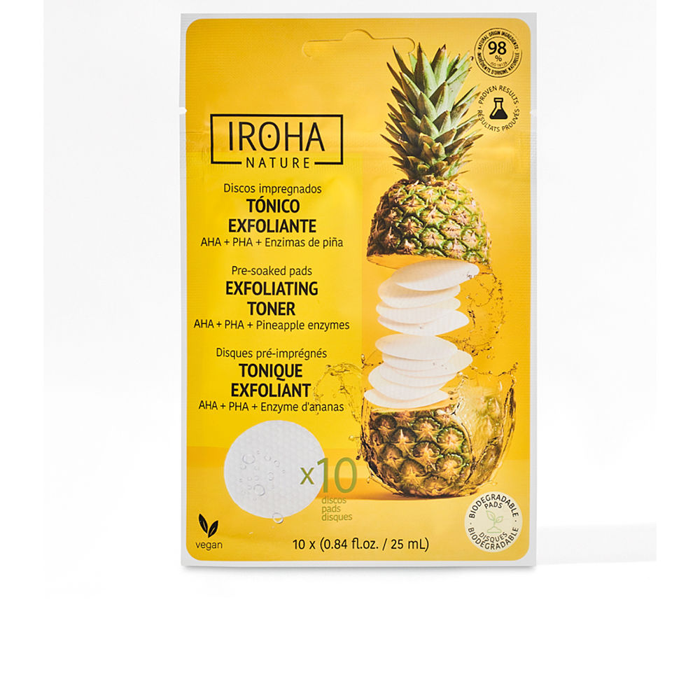 ESFOLIATING TONER almofadas pré-embebidas 10 u