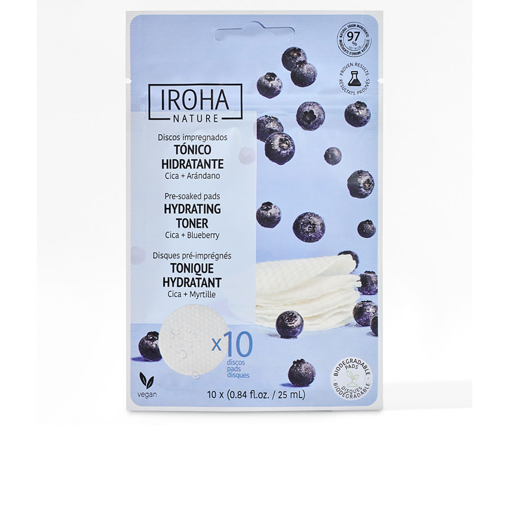 HIDRATING TONER almofadas pré-embebidas 10 u