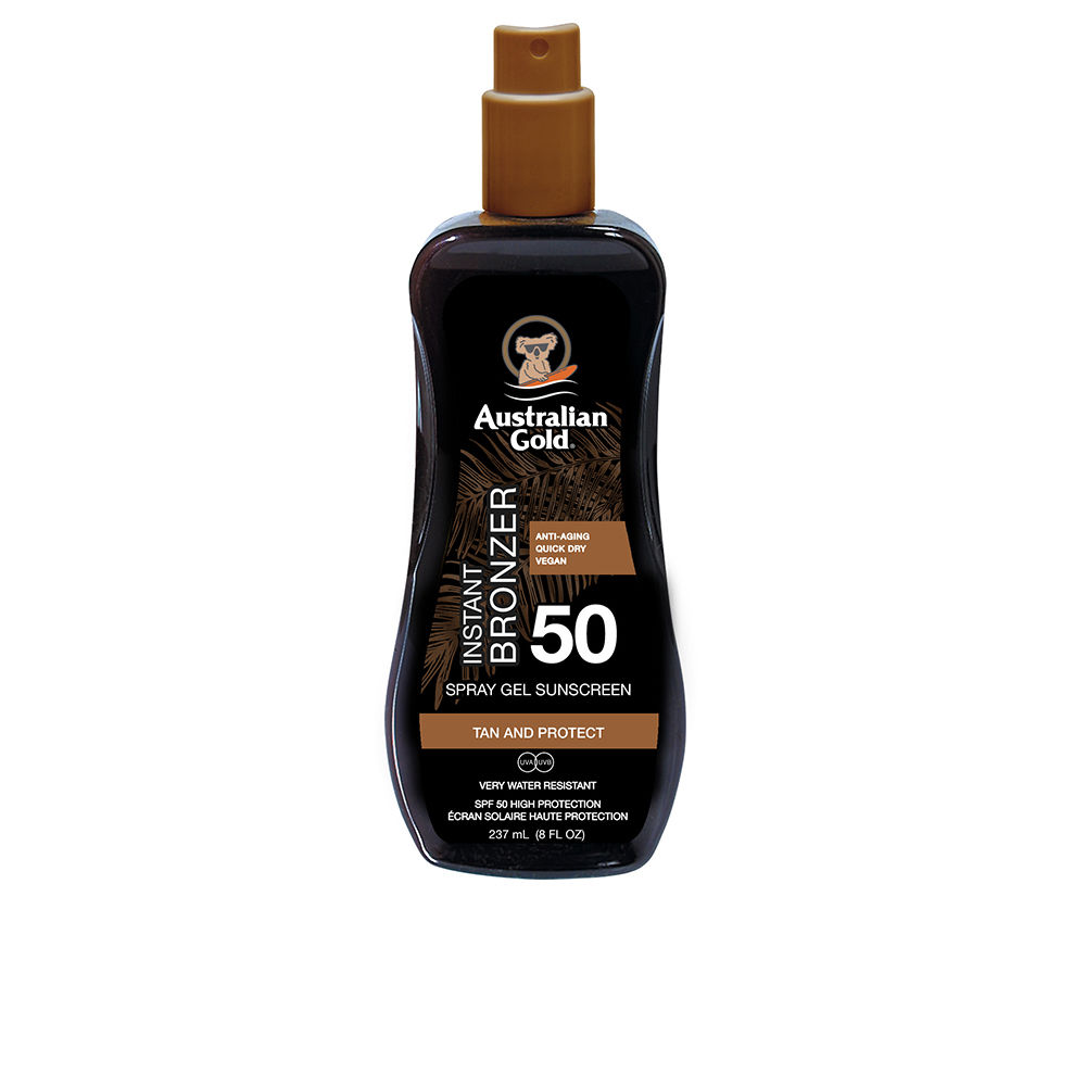 PROTETOR SOLAR FPS50 gel spray com bronzeador instantâneo 237 ml