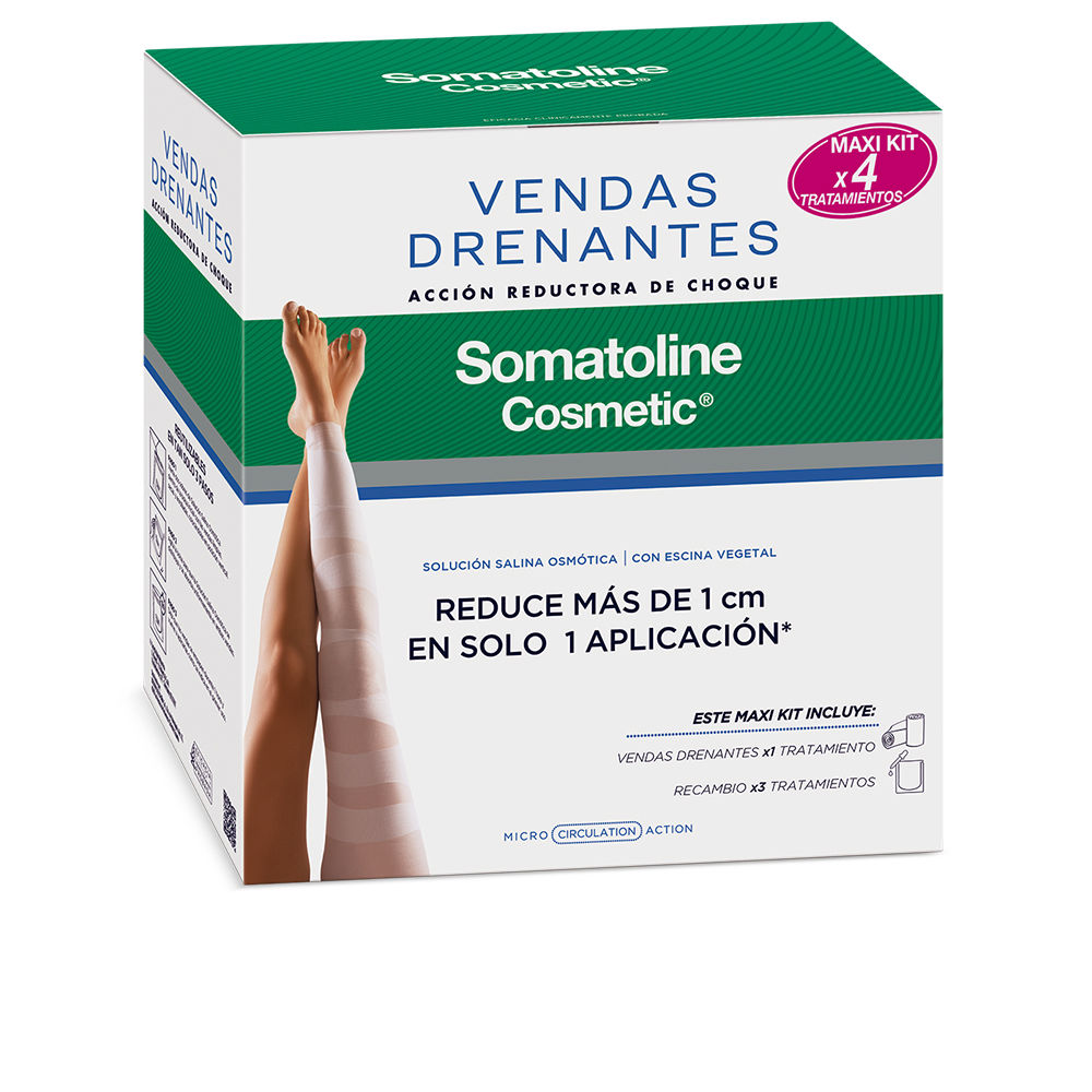 BANDAGENS DRENANTES KIT COMPLETO AÇÃO REDUTORA DE CHOQUE LOTE 4 un.
