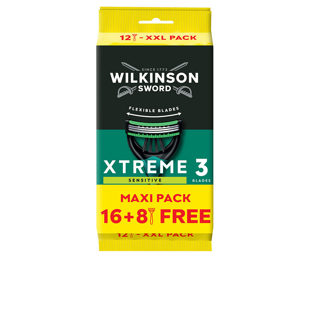 Aparelhos de barbear descartáveis XTREME-3 SENSITIVE, 24 unidades