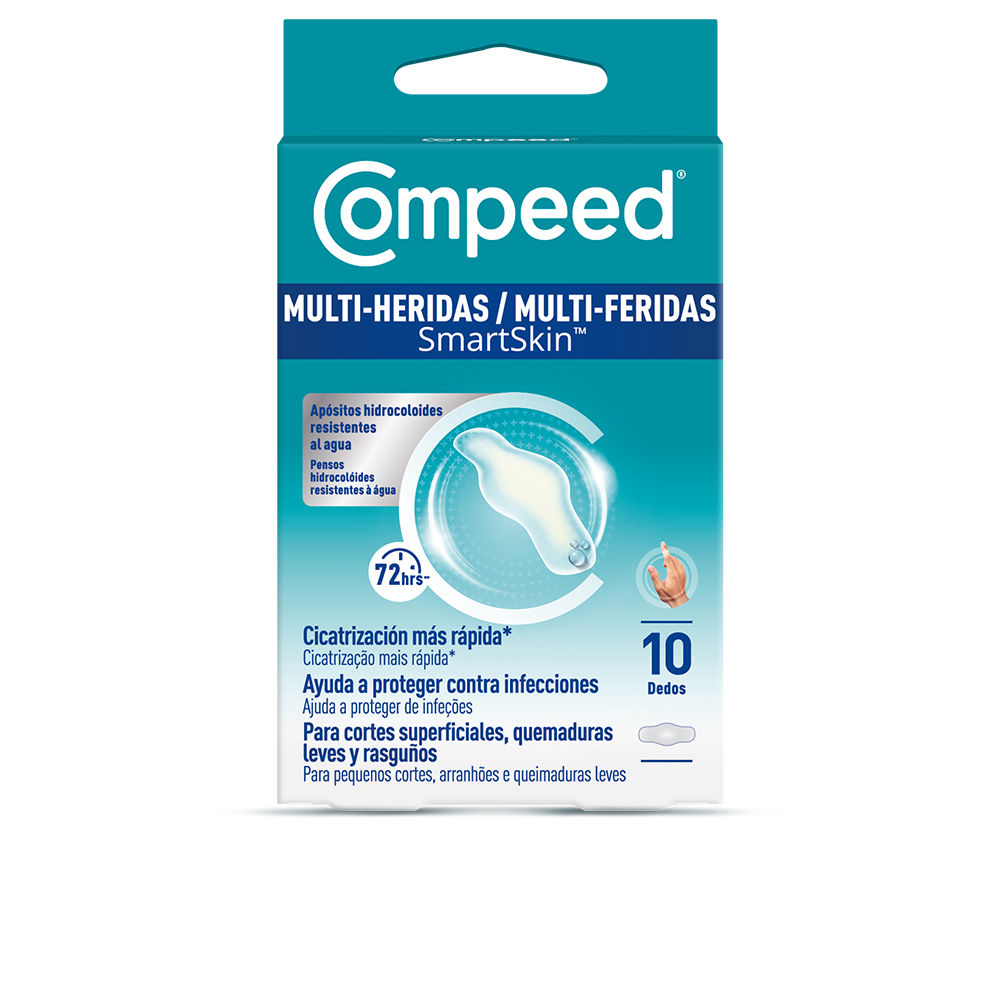 Pensos hidrocoloides impermeáveis SMARTSKIN MULTI-WOUND para dedos, 10 unidades