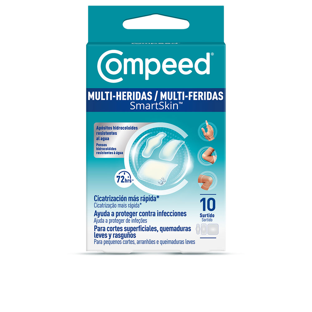 Pensos hidrocoloides impermeáveis SMARTSKIN MULTI-WOUND, sortidos, 10 unidades
