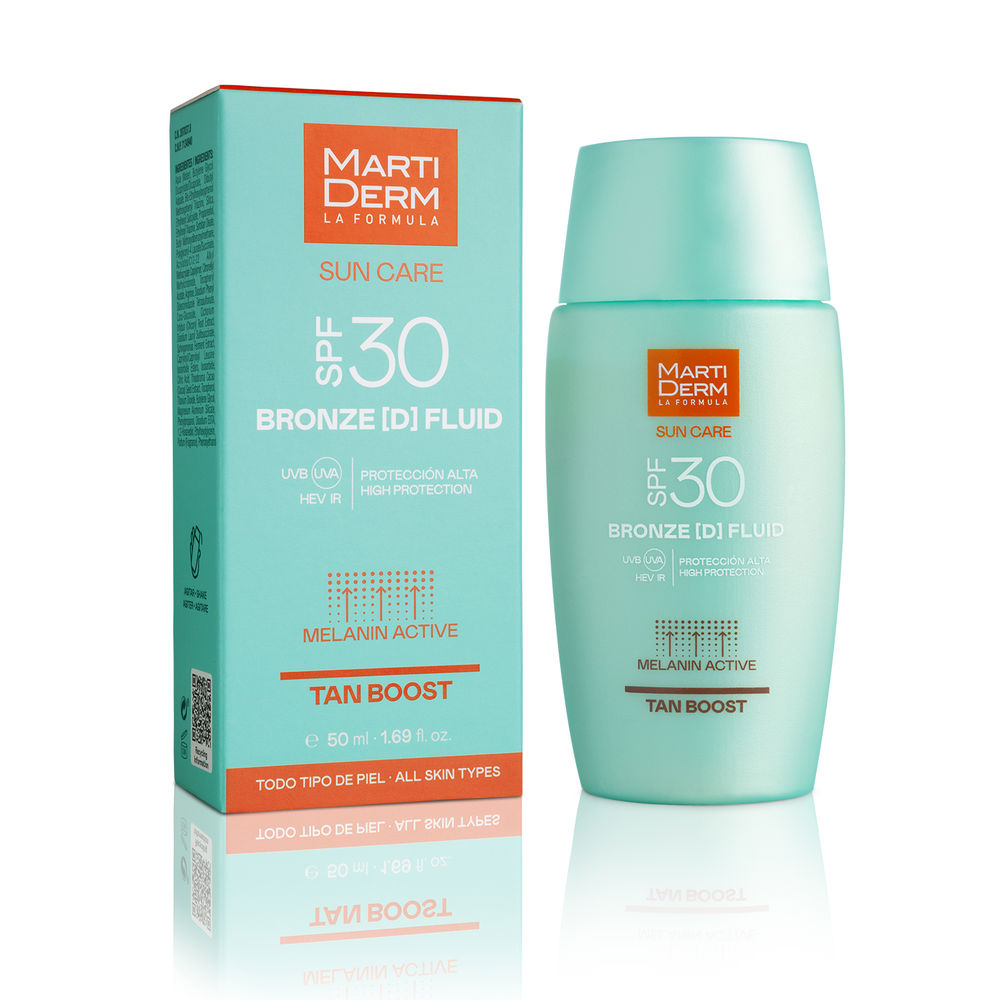 SUN CARE BRONZE [D] protetor solar fluido bronzeador FPS30 50 ml