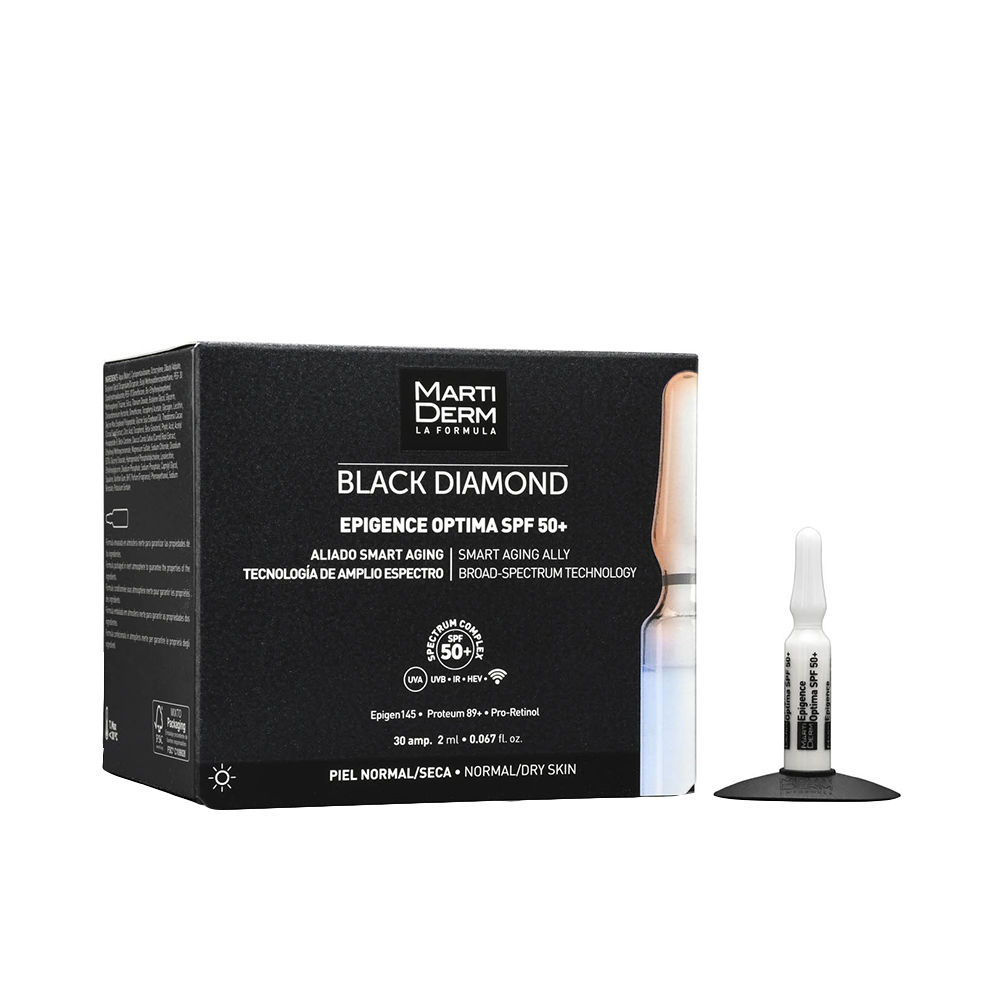 BLACK DIAMOND EPIGENCE OPTIMA ampolas para pele normal a seca FPS50+ 30 x 2 ml