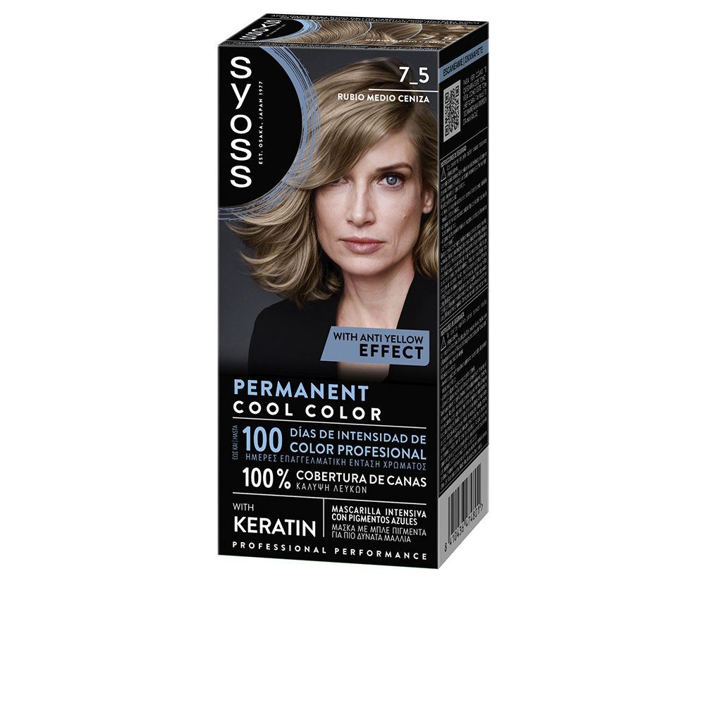 PERMANENT COOL COLOR #7.5-Rubio Medio Ceniza 1 u