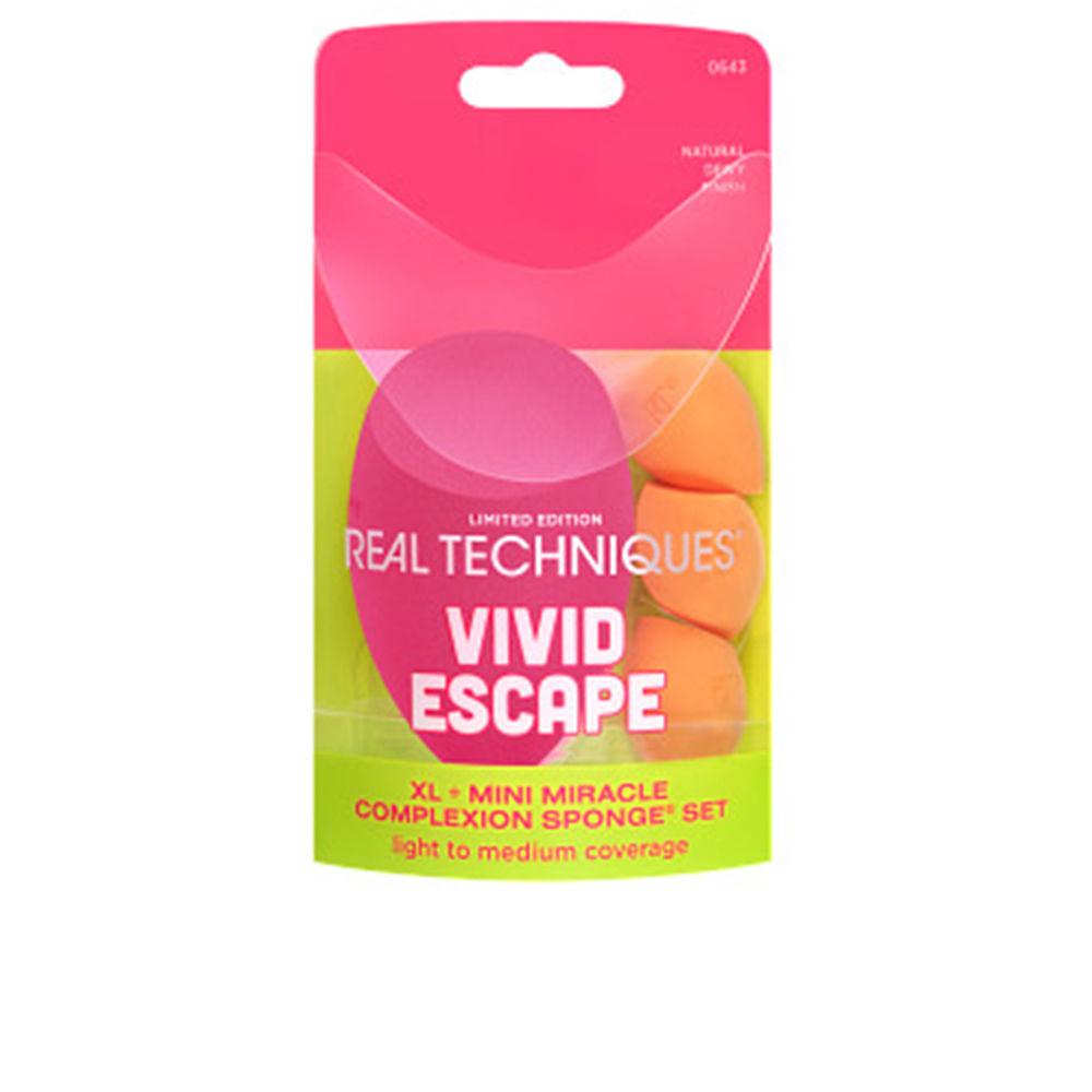 VIVID ESCAPE XL + MINI ESTOJO DE ESPONJA MIRACLE COMPLEXION 4 peças