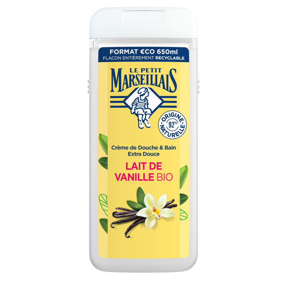LE PETIT MARSEILLAIS gel de banho com leite baunilha 650 ml