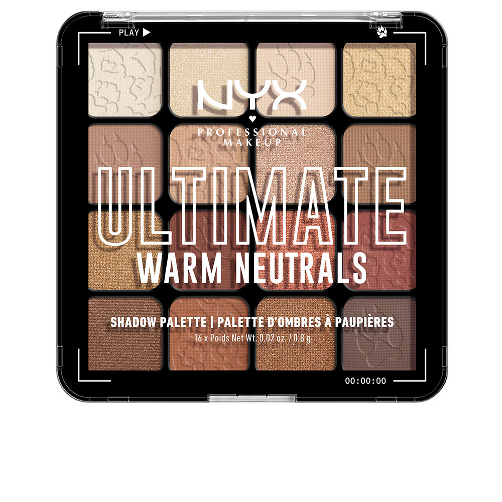 Paleta de sombras ULTIMATE #neutros quentes 16 x 0,83 gr