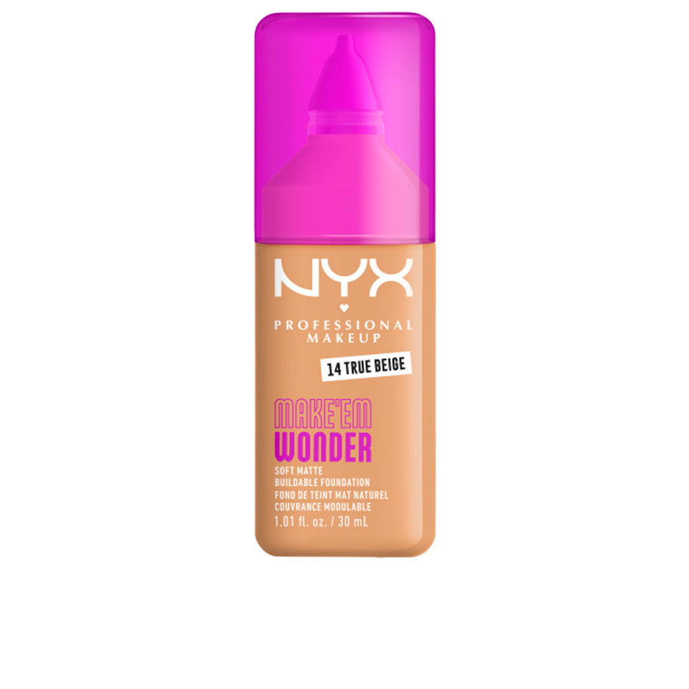 Base MAKE'EM WONDER nº 14 - Bege Verdadeiro 30 ml