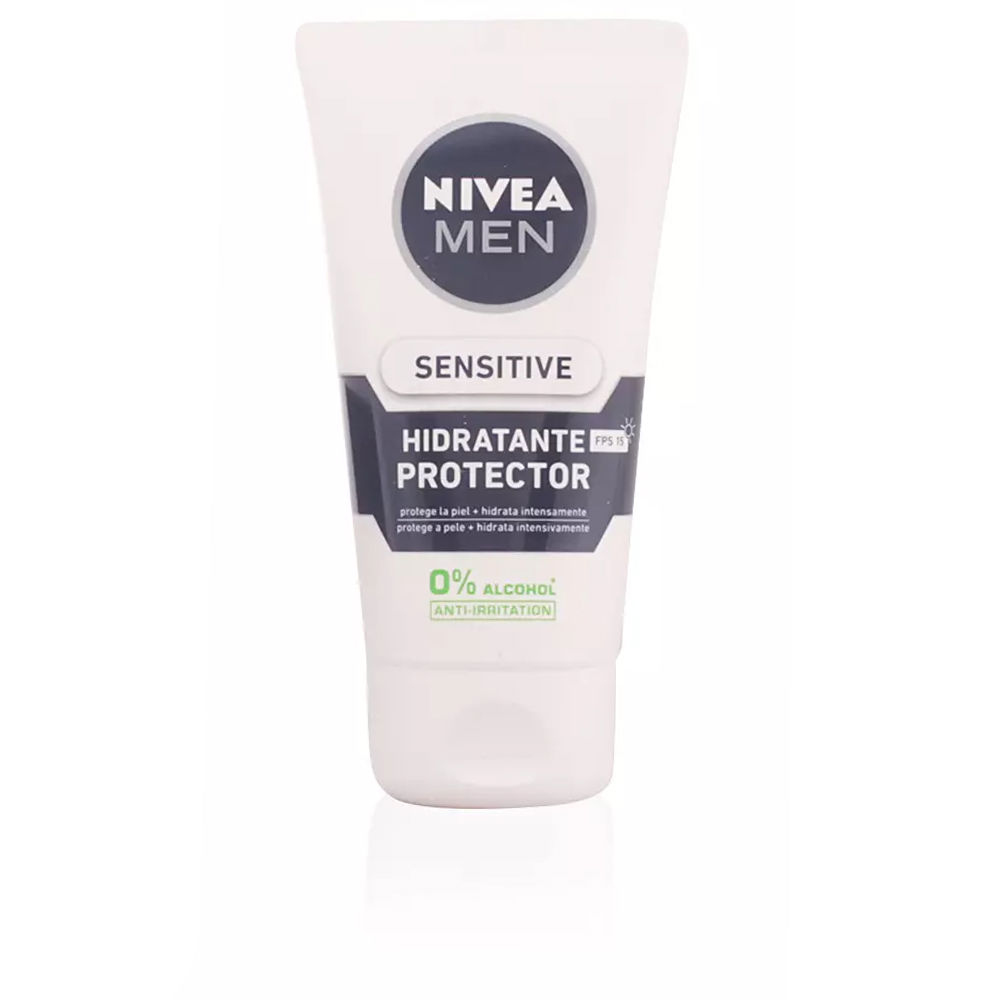 MEN SENSITIVE protetor hidratante 0% álcool FPS15 75 ml