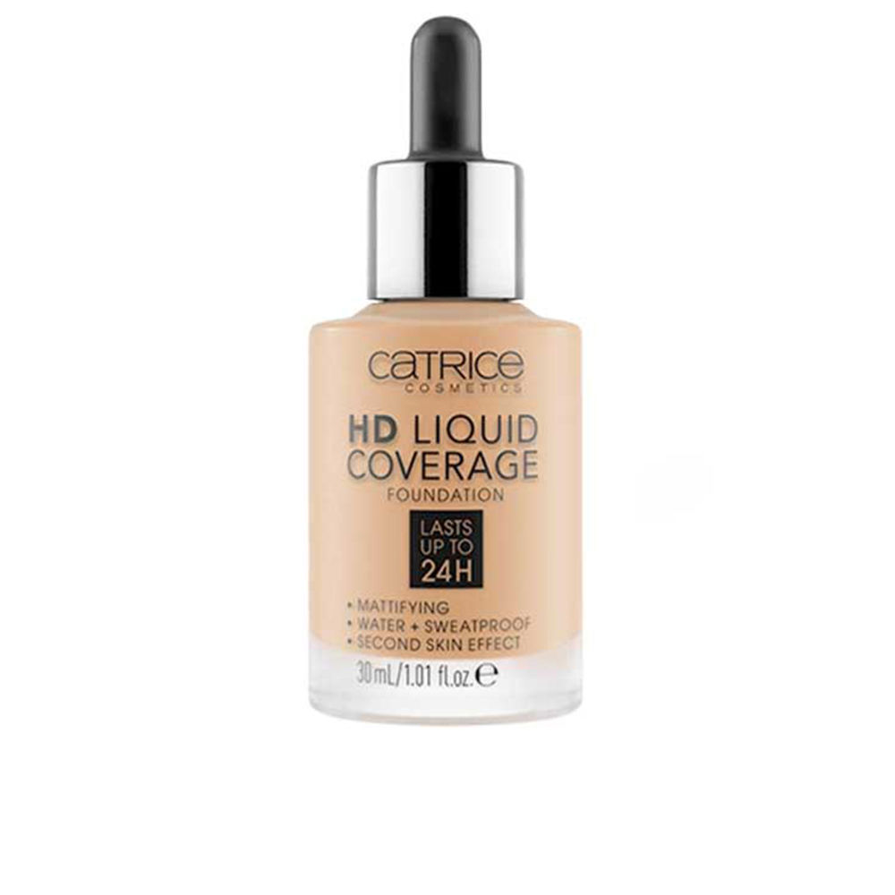 FUNDAÇÃO HD LIQUID COVERAGE dura até 24h #032-Nude Beige 30 ml