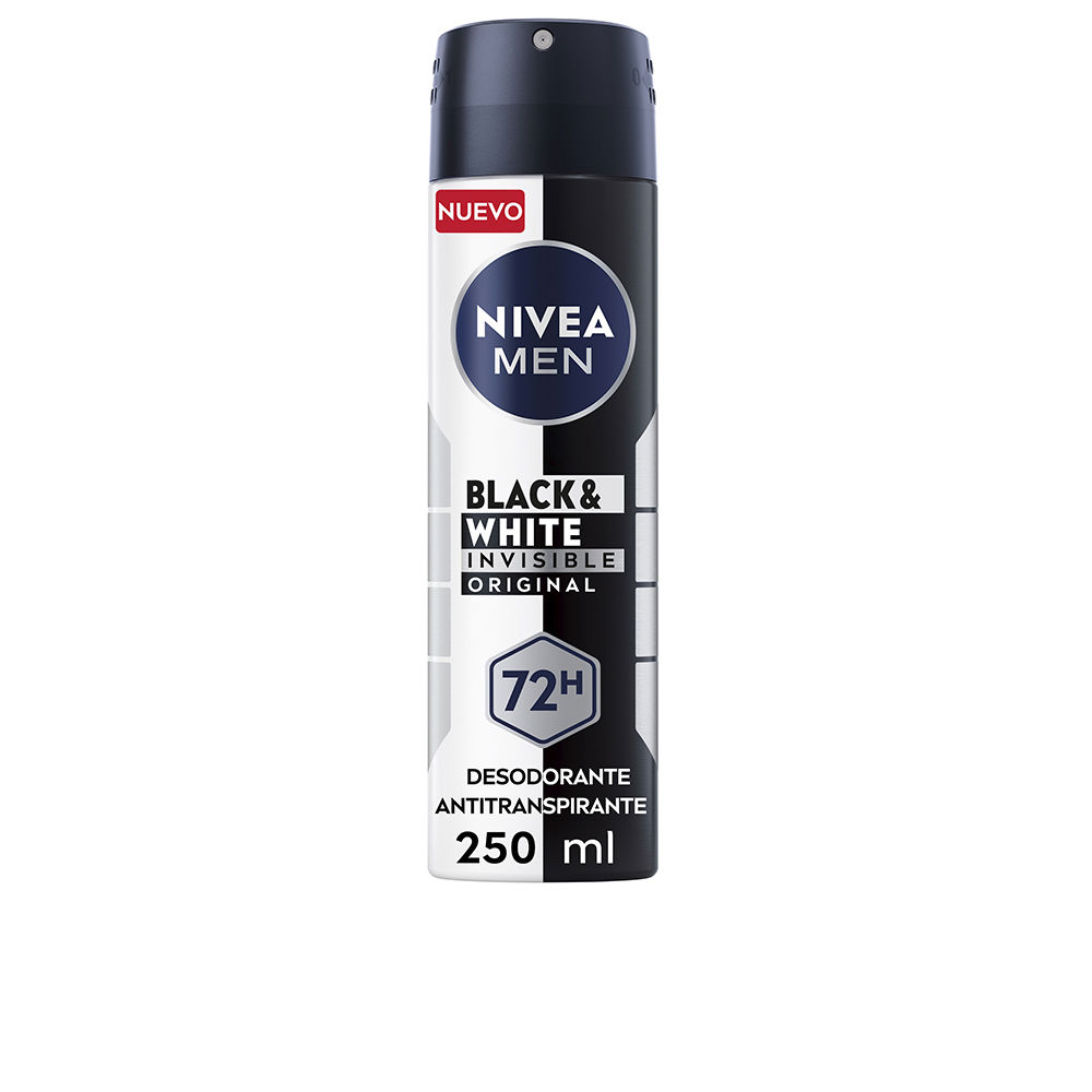 Desodorante spray MEN BLACK & WHITE INVISIBLE ORIGINAL 250 ml