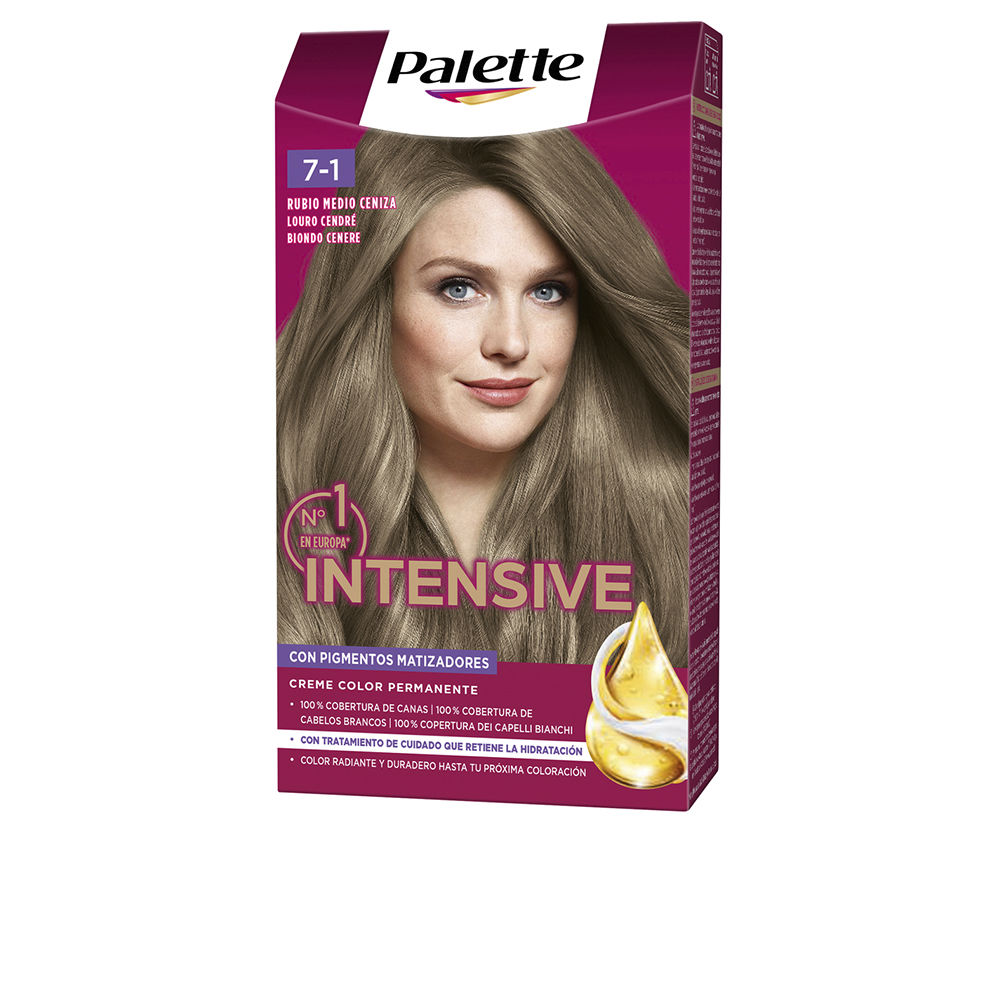 PALETTE INTENSIVE corante #7.1-loiro cinza médio 1u