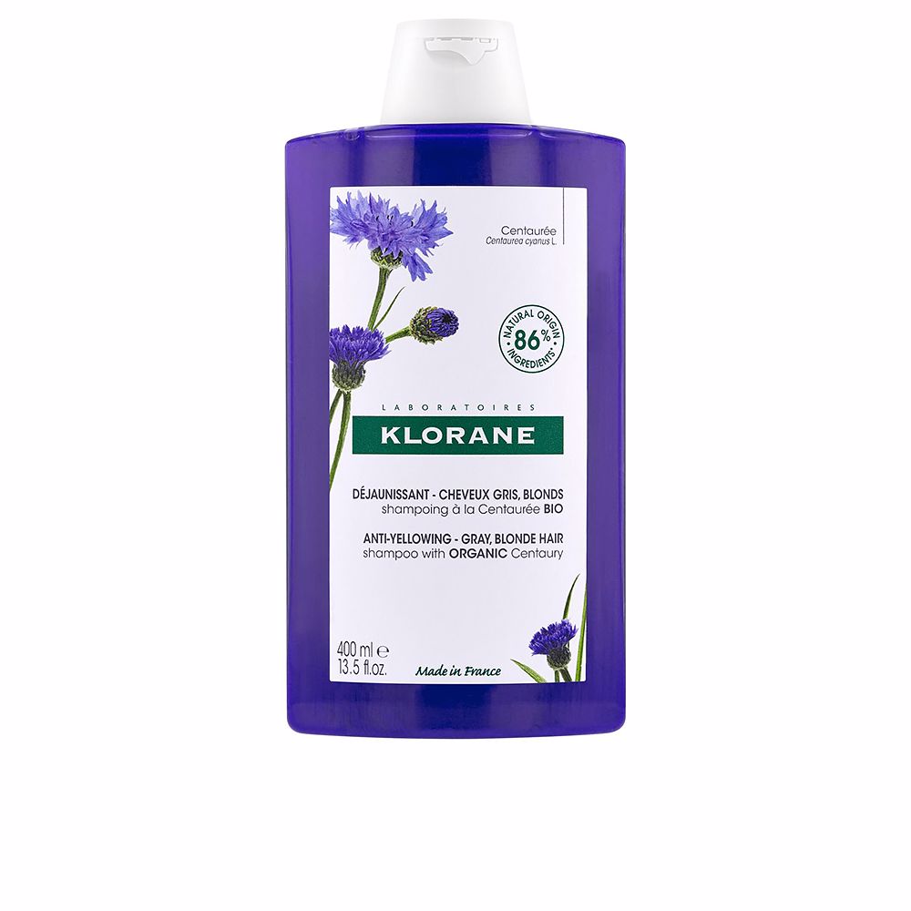 A LA CENTAUREA BIO shampoo anti-amarelamento para cabelos grisalhos e loiros 400 ml