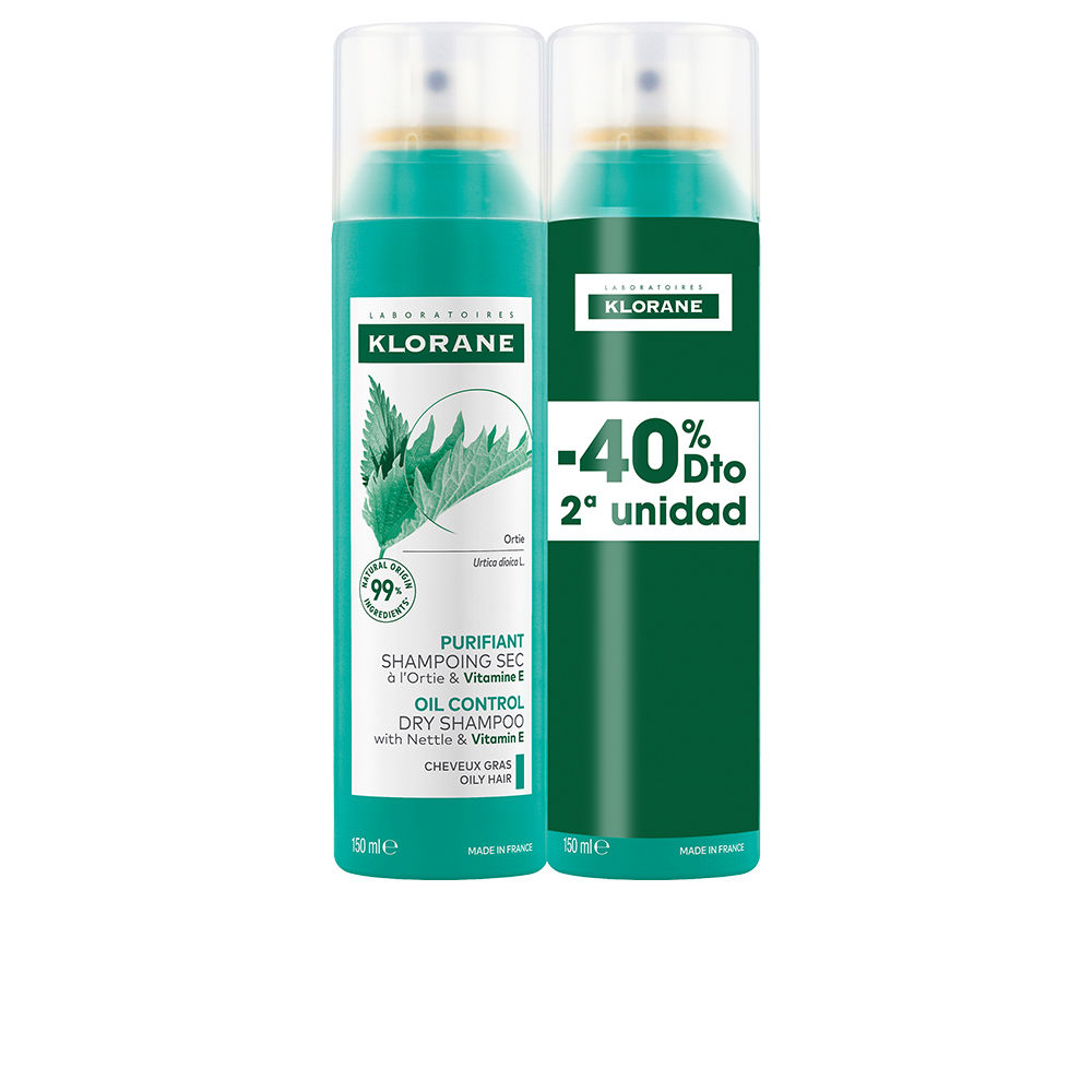 A LA NETIGA shampoo seco seborregulador para cabelos oleosos embalagem 2 x 150 ml