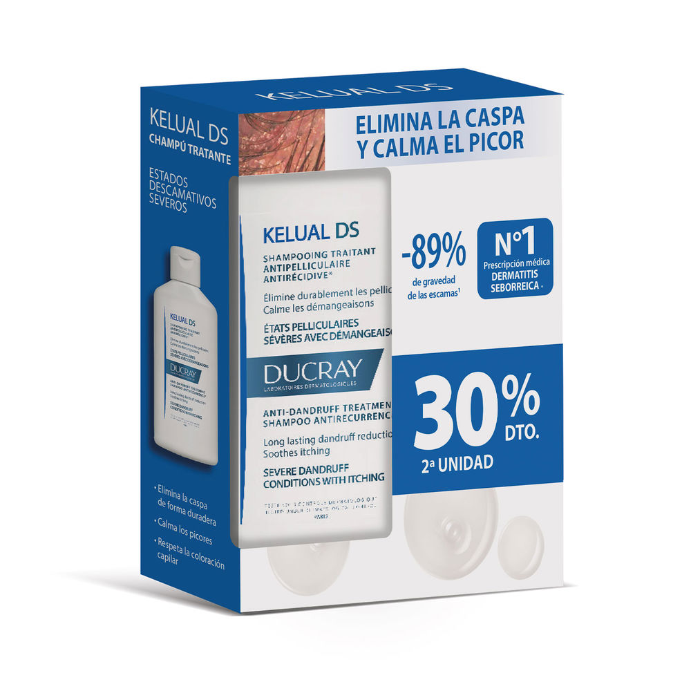 KELUAL DS shampoo tratamento anticaspa duo 2 x 100 ml