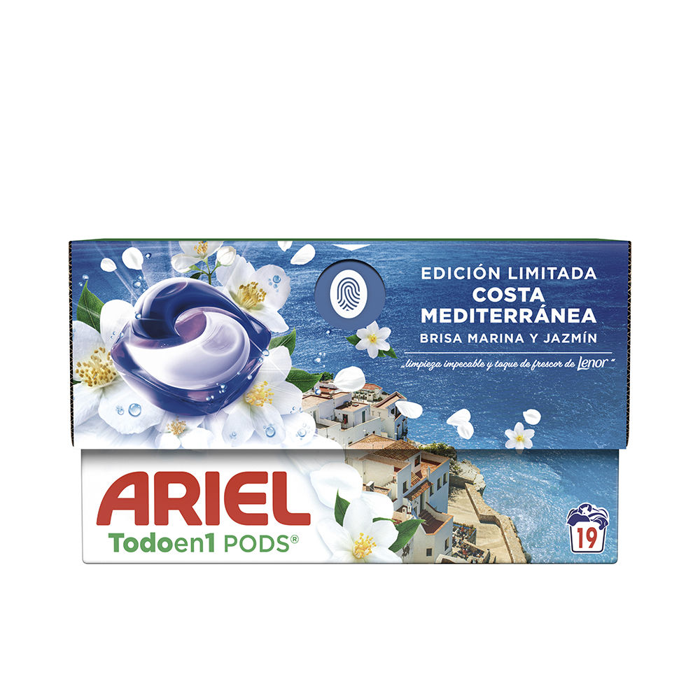 Detergente ARIEL PODS COSTA MEDITERRANEA 19 cápsulas