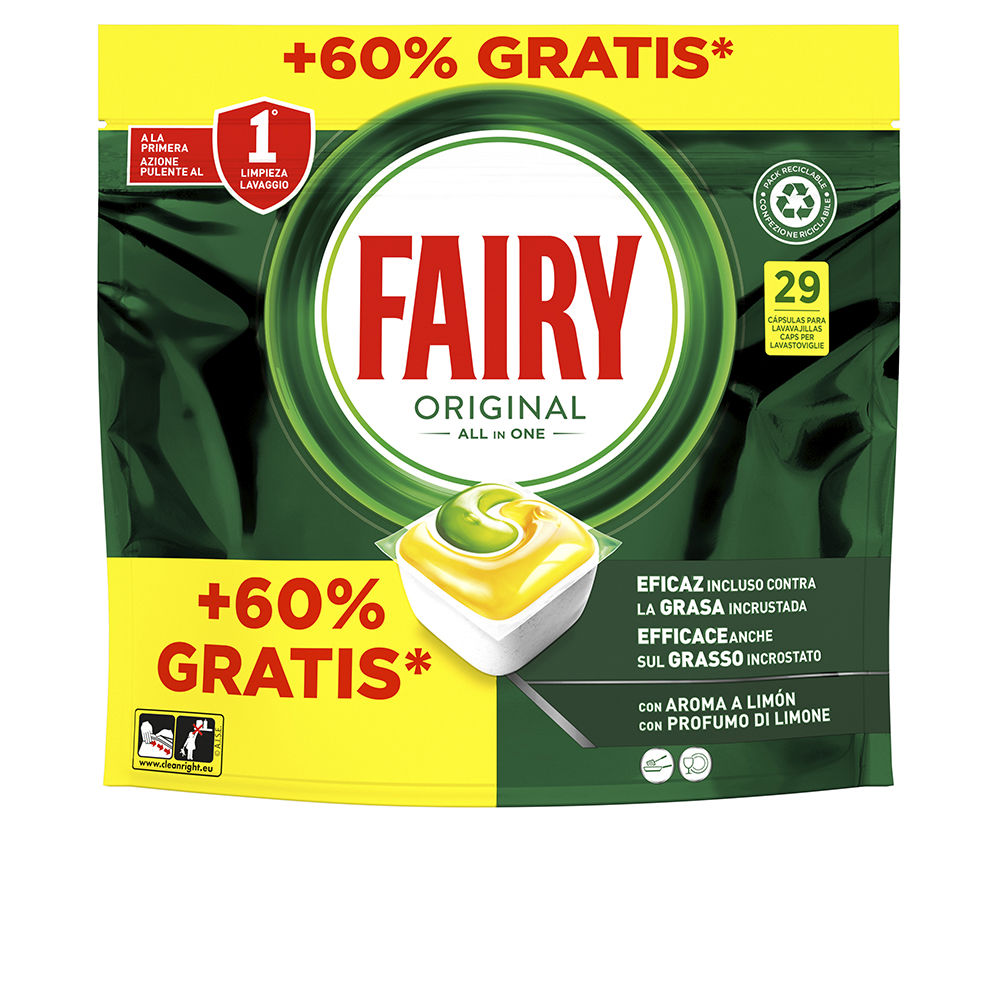 Máquina de lavar louça FAIRY ALL IN 1 LIMÃO 29 cápsulas