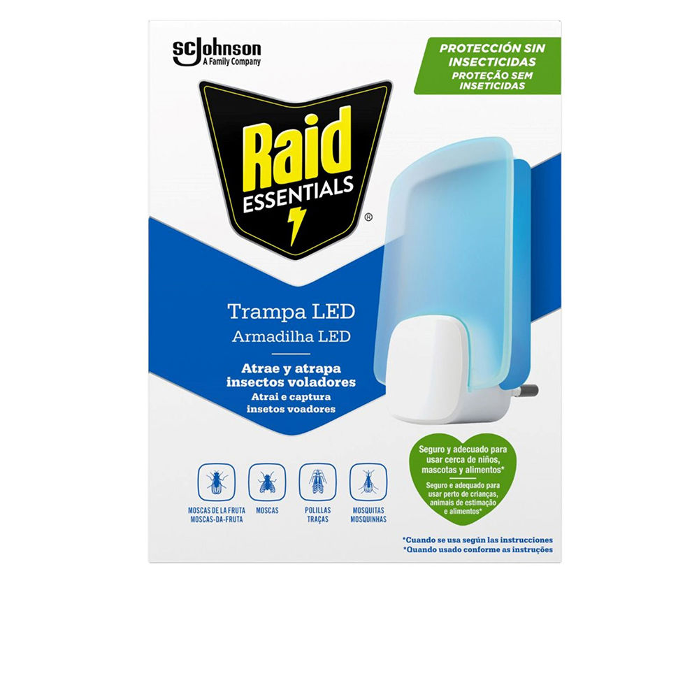Armadilha luminosa LED para insetos, dispositivo sem inseticida + 2 refis