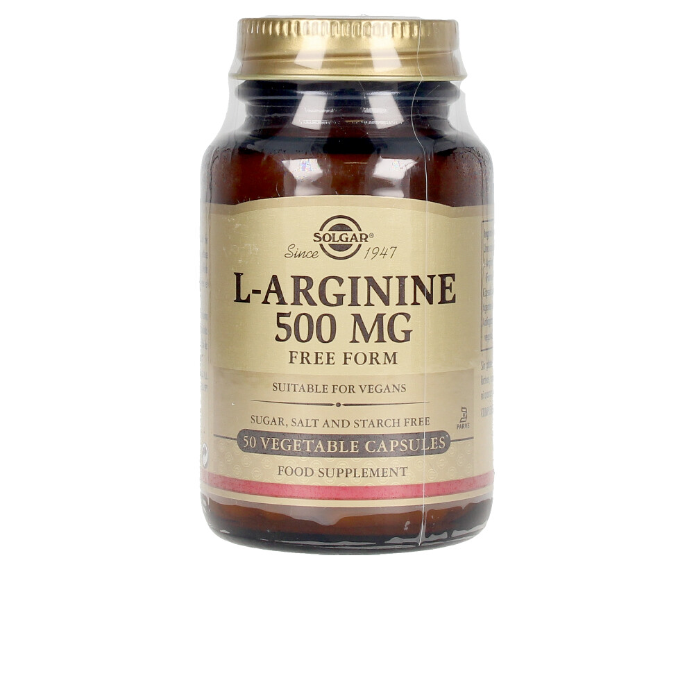 Cápsulas vegetais de L-ARGININA 500 mg 50 unidades
