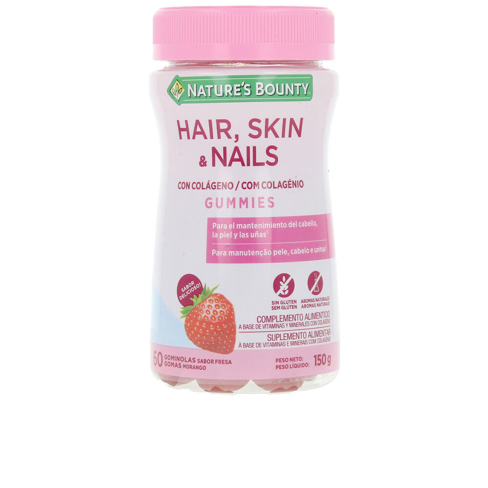 Gomas para cabelo, pele e unhas - 60 cápsulas