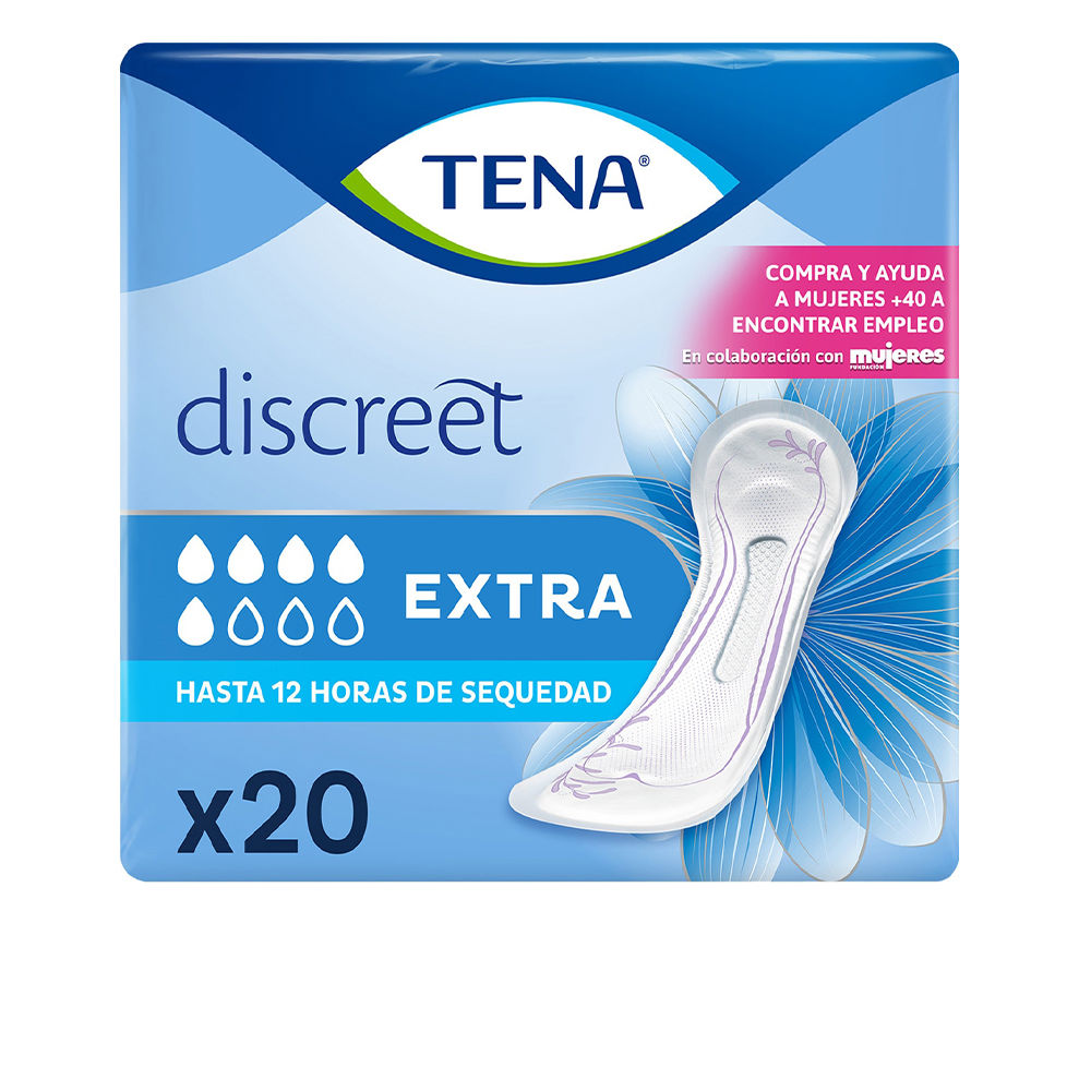 DISCREET  almofada extra para incontinência 20 unidades