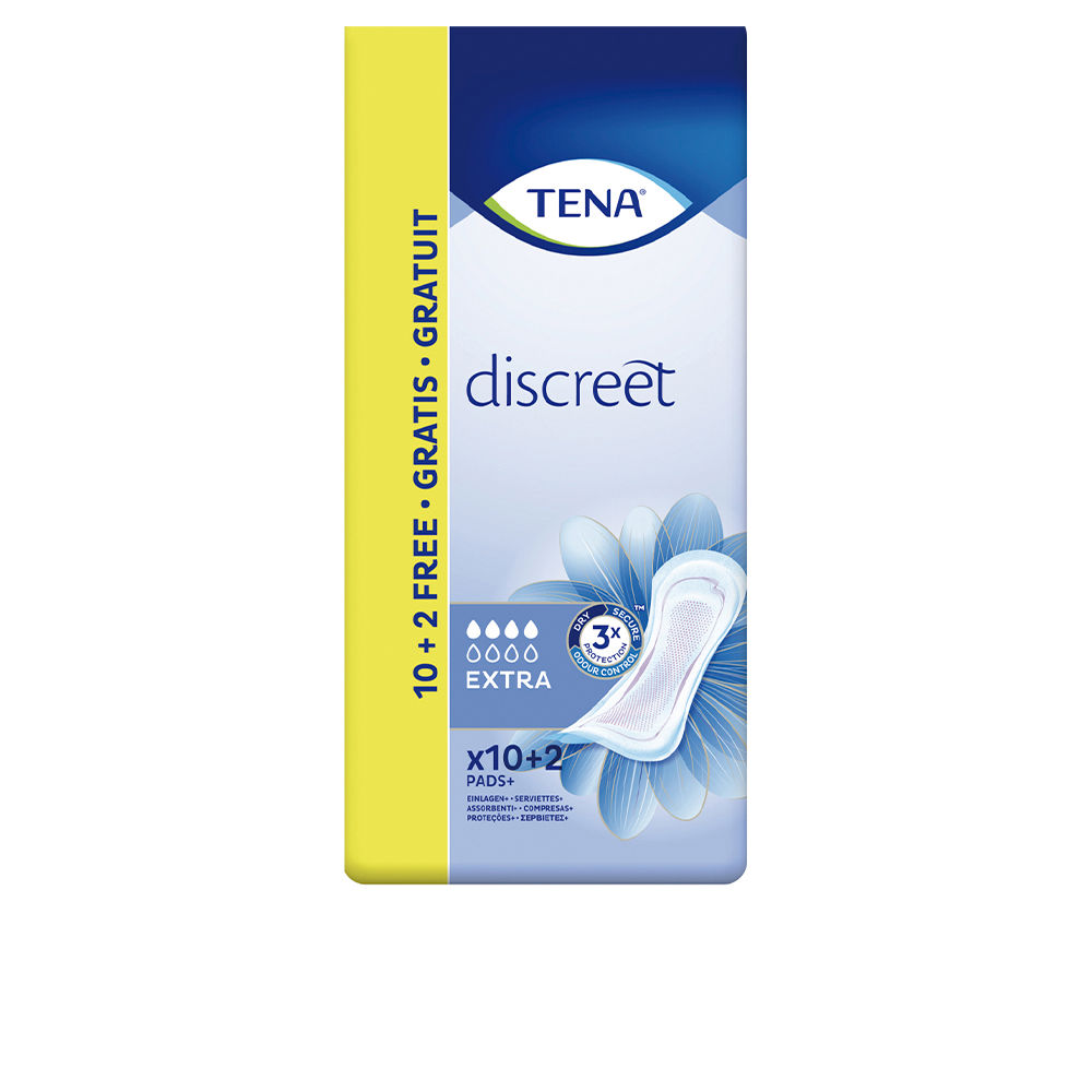 DISCREET almofada extra para incontinência 12 unidades