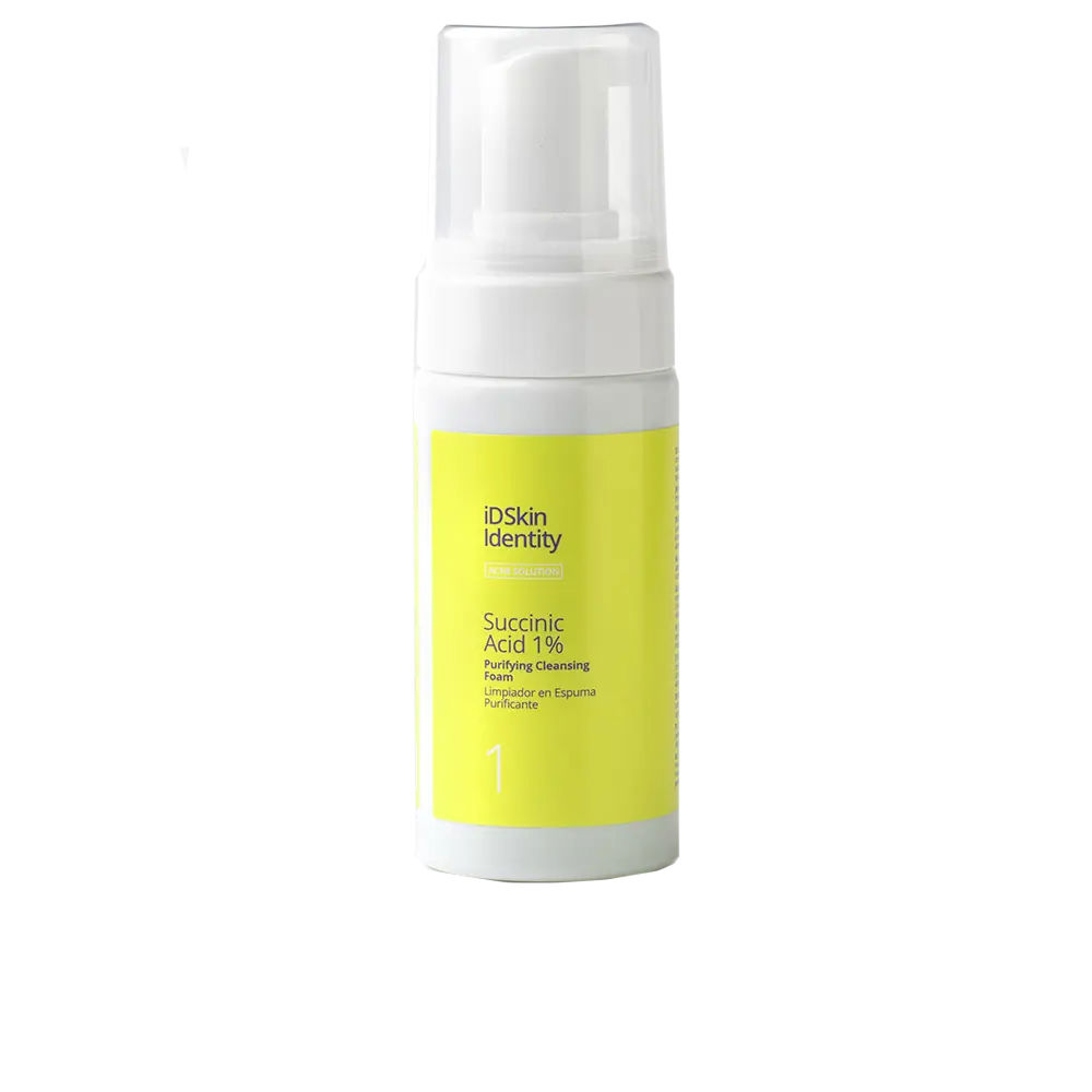ID SKIN identidade ácido succínico 1% espuma de limpeza purificante 100 ml