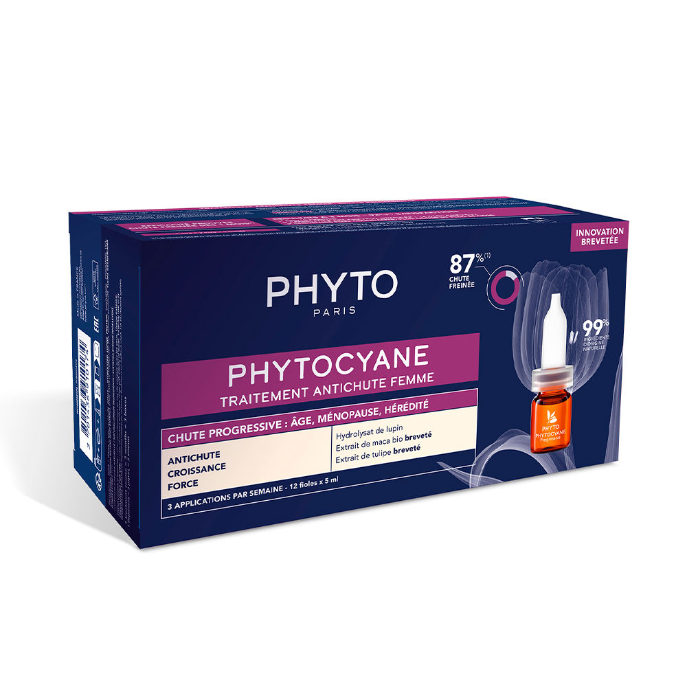 PHYTOCYANE tratamento anti-queda progressivo para mulheres 12 x 5 ml