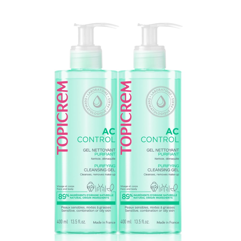 Pacote de gel de limpeza purificante AC 2 x 400 ml