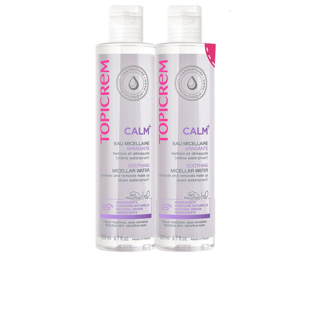 Pacote de água micelar calmante CALM+ 2 x 200 ml