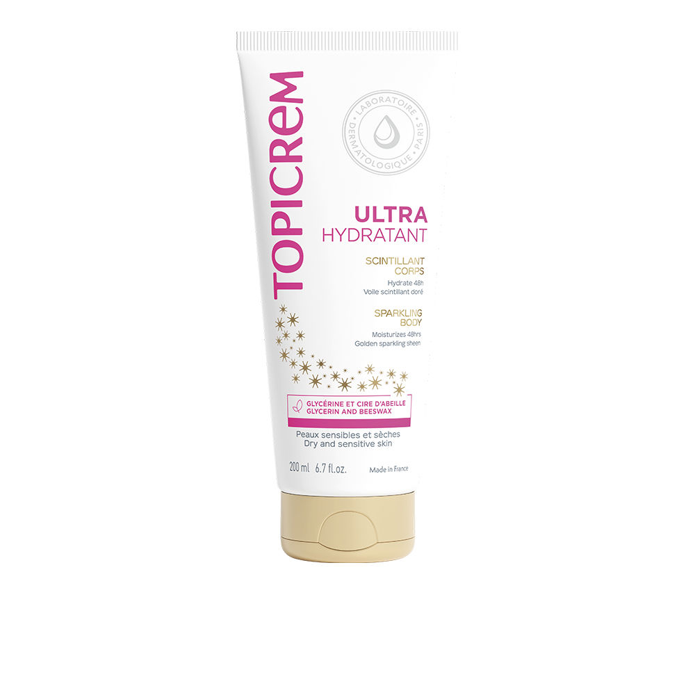 UH leite corporal ultra-hidratante pele com brilho dourado 200 ml